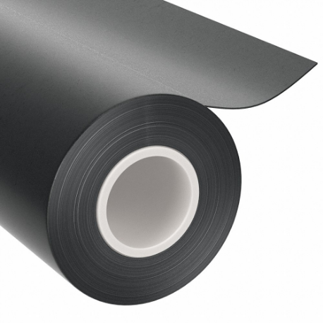 Roll Stock, 1 Inch Width, 50 ft Length, Black, Opaque, 6, 373 Psi Tensile Strength
