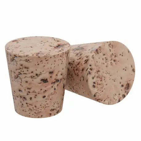 Natural Tapered Cork, 5 Trade Size, 17/32 Inch Bottom End Dia, 90 PK