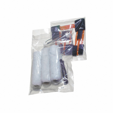 Open Poly Bag, 4 mil Thick, 3 Inch Width, 26 Inch Length, Clear, Case Pack, 1000 Pack