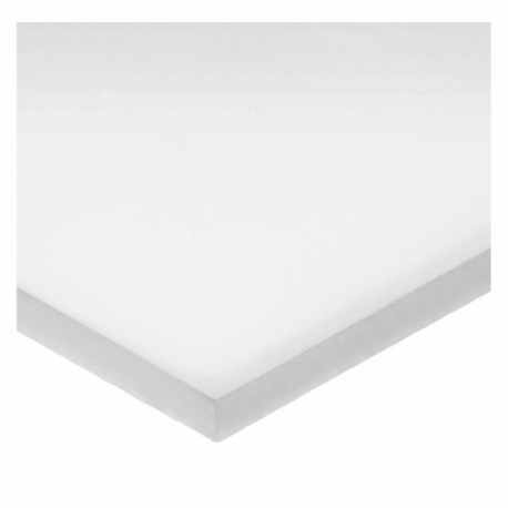 Rectangle Stock, 0.09375 Inch Plastic Thick, White, Opaque, 9100 Psi Tensile Strength