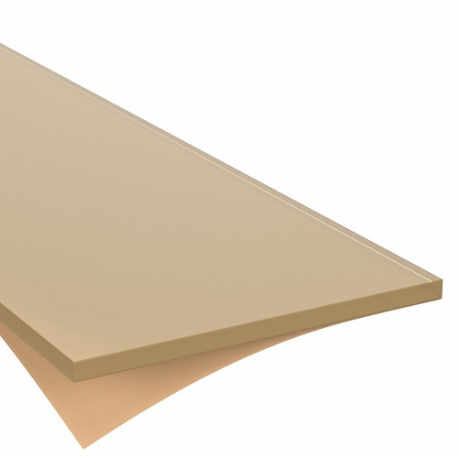 Polyurethane Sheet, 12 Inch X 12 Inch, 0.1875 Inch Thickness, 60A, Acrylic Adhesive Backed