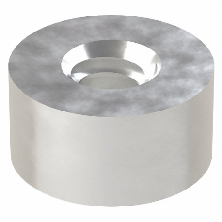 Standoff, 4-40 Thread Size, Alu, 1/8 In Lg., 1/4 In O.D., Plain