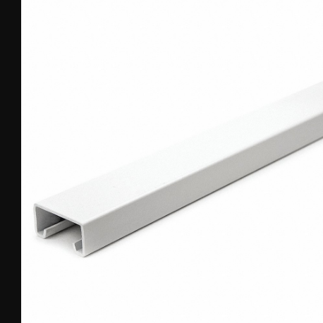 Strut Channel - Solid Wall, Steel, Painted, 14 ga Gauge, 5 ft Overall Length, White