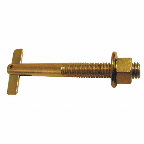 T-Anchor, 0.313 Inch Overall Dia, 2 1/2 Inch Overall Length, 5/16 Inch Size-18 Thread Size