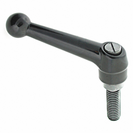 Adjustable Handle, Ball Knob, Zinc Handle, M8 Thread Size, 14.99 mm Stud Length