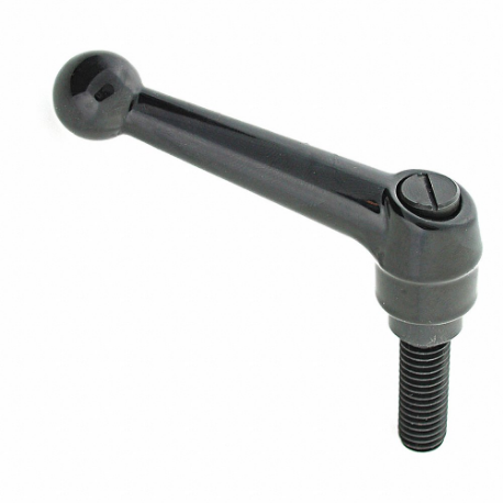 Adjustable Handle, Ball Knob, Zinc Handle, M6 Thread Size, 14.99 mm Stud Length