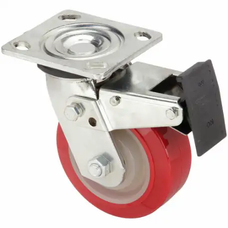 Sanitary Plate Caster, 5 Inch Dia, 6 1/2 Inch Height, B