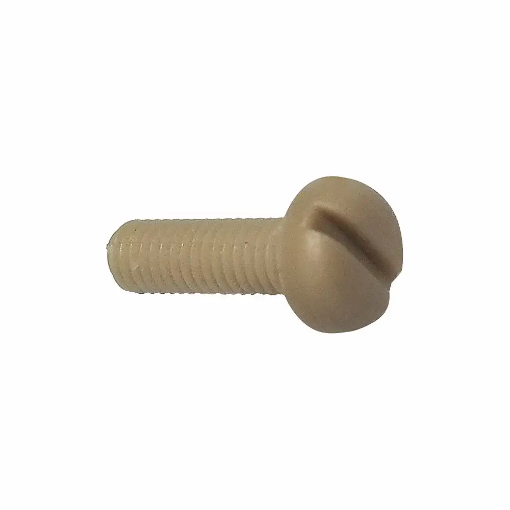 Machine Screw, M3 x 0.50mm Thread Size, 10mm Length, PEEK, 10PK