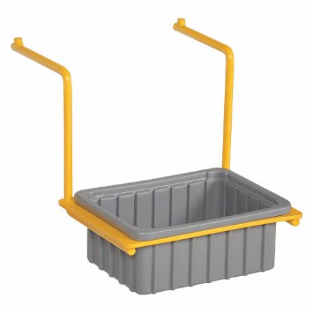 Pallet Drum Drip Pan, 9 3/4 Inch Length x 7 1/8 Inch Width, 1 gal Spill Capacity, Yellow