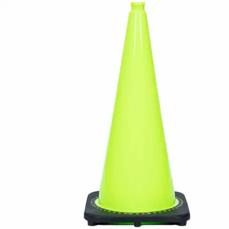 Traffic Cone, Non-Reflective, Grip Top With Black Base