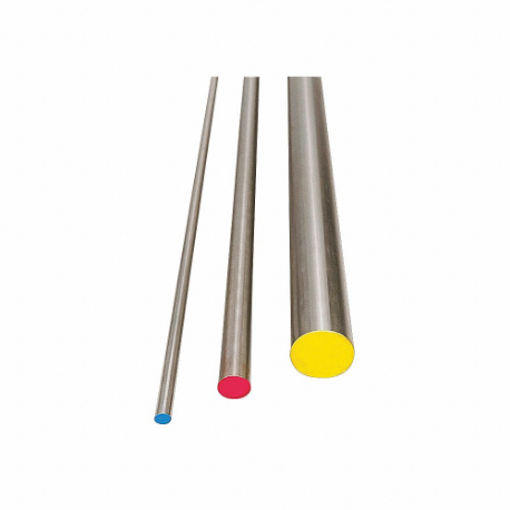 W1 Tool Steel Rod, 36 Inch Overall Length, 0.625 Inch Outside Dia Decimal Equivalent