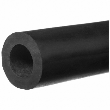 Tubing, Epdm, 8 mm Id, 13.5 mm OD, 25 Ft Length, Black, Polyester Braid
