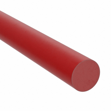 Silicone Round Cord, Food, Red, 25 ft Length, 1/8 Inch Size, 0.139 Inch Size, 70A