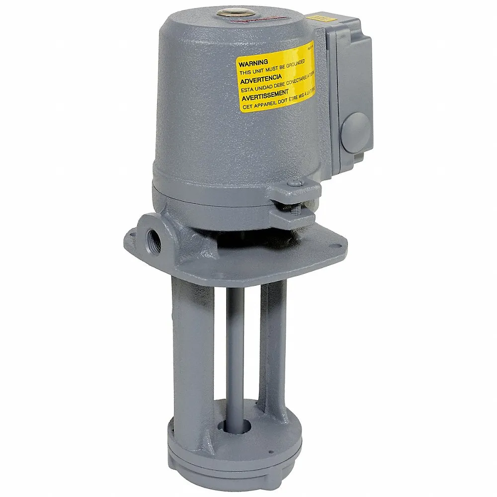 Machine Tool Pump, 1/8 HP, 115/230V AC, 500 SUS Max Visc, 10 gpm Max Flow, NPT Connection