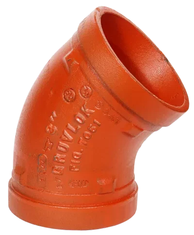 FP7051 Series Elbow, 45 Degree, 8 Inch Pipe Size, Galvanized