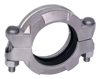 7401SS Series Rigidlok Coupling,Grooved, EPDM, 316 Stainless Steel, 10 Inch Nominal Size