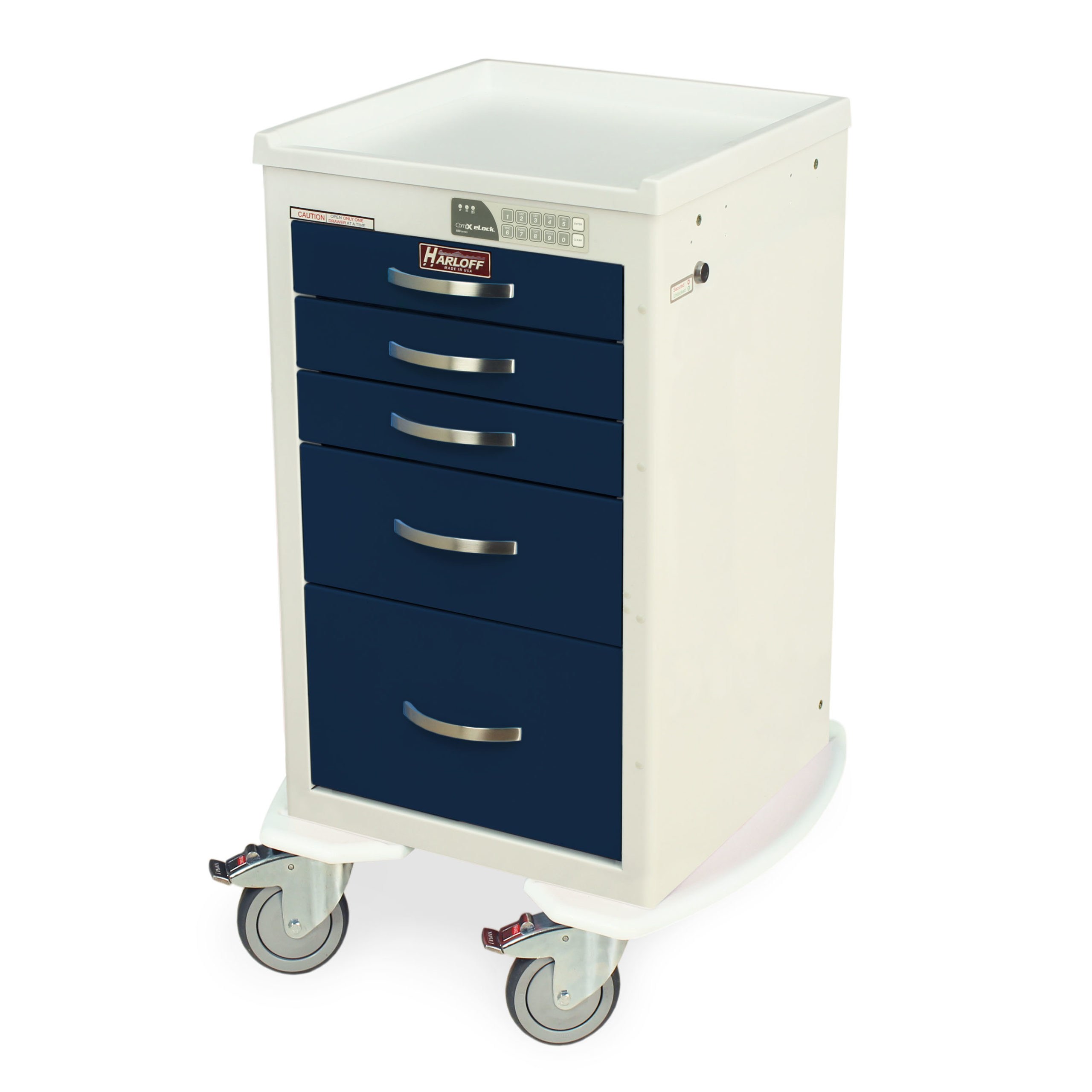 Short Anesthesia Procedure Cart, 37.25 x 23.875 x 22 Inch Size