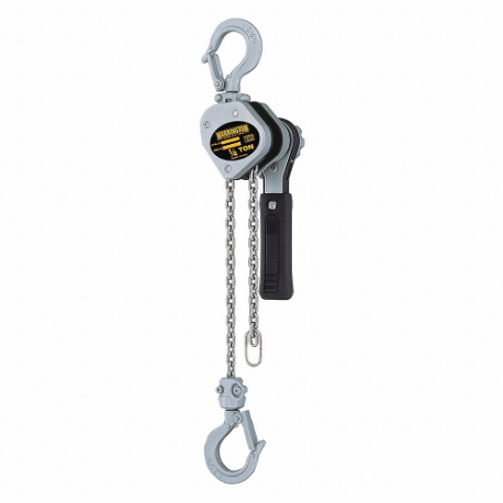 Lever Chain Hoist, 500 lb Load Capacity, 40 lb Pull to Lift Rated Load