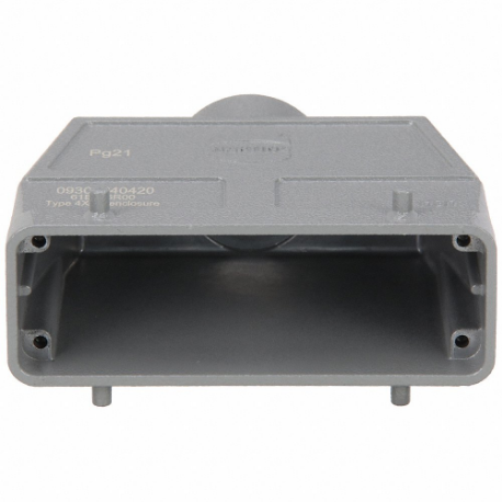 Rectangular Connector Hood, Size 24 B, Top, Single-Entry, Pg21 Cable Entry, Ip65/Ip66/Ip67