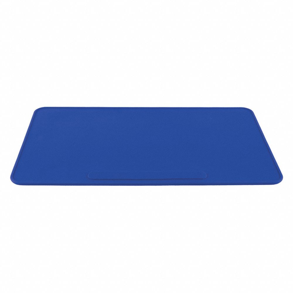 Bench Pad, Silicone, Blue, White, 1 Sheet