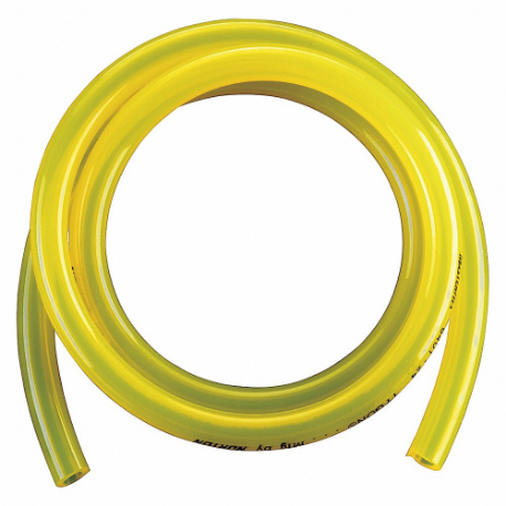 Tubing, Tygon, Thermoplastic Soft Pvc, Yellow, 1.7 mm Inside Dia, 4.9 mm Outside Dia