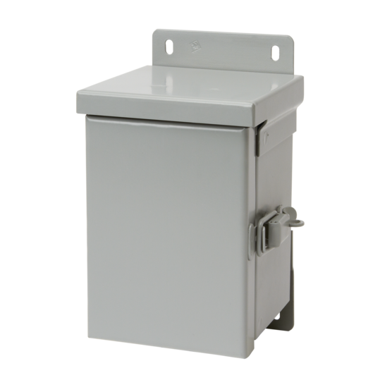 Enclosure, Hinged Cover, Small, 6 x 4 x 4 Inch Size, Steel