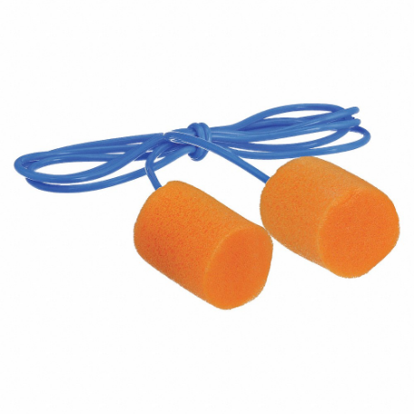 HOWARD LEIGHT Ear Plugs, Cylinder, 30 dB NRR, General Purpose, Corded, Disposable, 100 PK