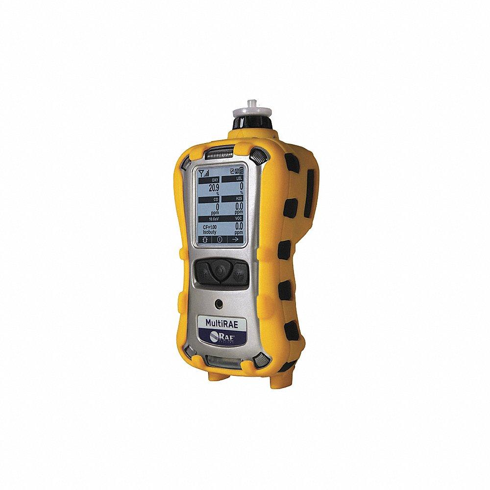 Multi-Gas Detector, CO/H2S/HCN/LEL/O2, 0 to 100 ppm, Black, Lithium-Ion