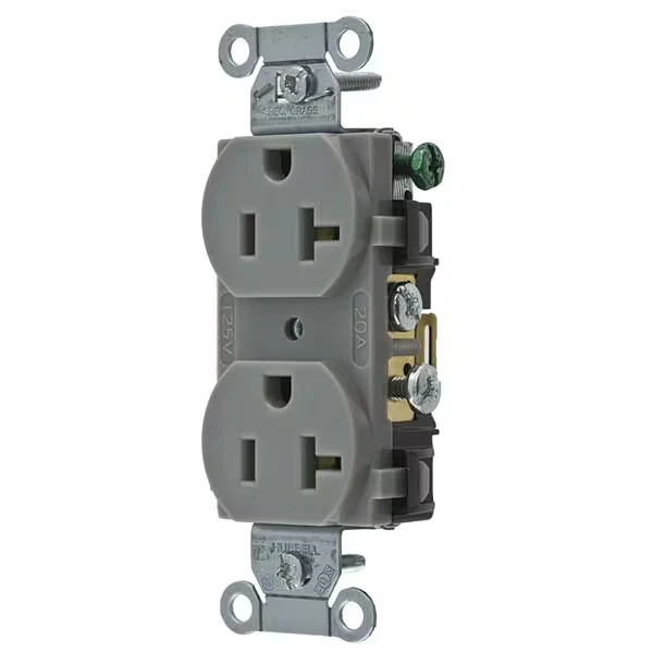 20A Duplex Receptacle 125VAC 5-20R GY