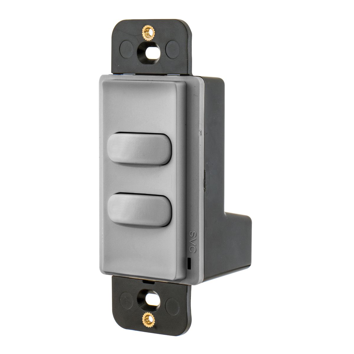 Dimmer Switch, Low Voltage, 2 Button, Gray