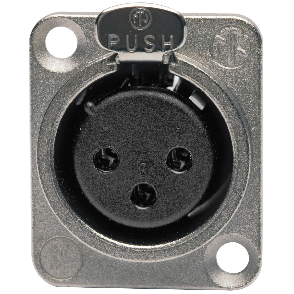 Xlr Connector, Solder Type, Panel Mount, 3 Pin, 10 Pk