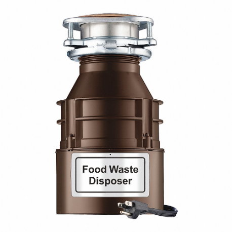 Division Garbage Disposal, 1/3 Hp, 1 1/2 Inch Connection Drain, 120 Volt, Residential