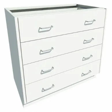 Base Cabinet, Size 36 x 22 x 35-1/8 Inch, Pearl White