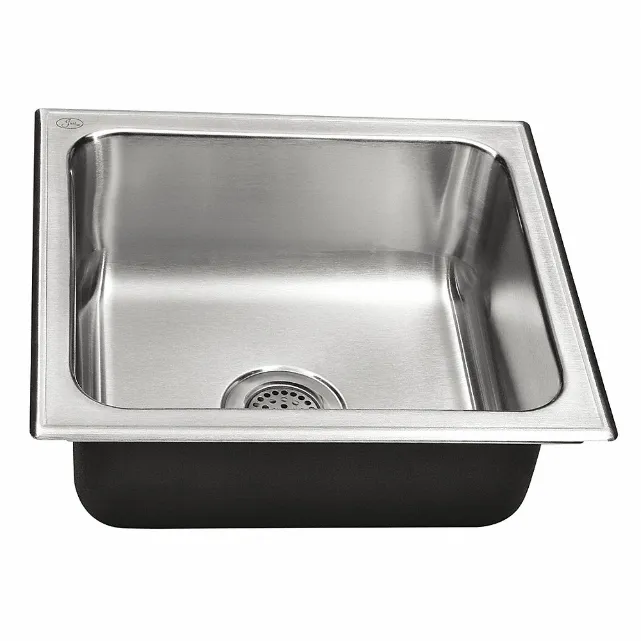 Stainless Steel Drop-In Sink, 25 Size Lg, 19 Size Width, 22 Size X 16 Size Bowl Size