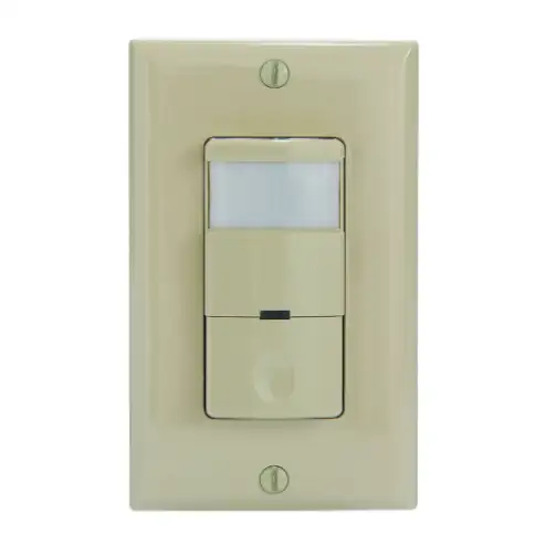 Commercial Grade In-Wall PIR Occupancy/Vacancy Sensor, Ivory