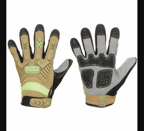 Mechanics Gloves, Size XL, Mechanics Glove, Full Finger, Synthetic Leather, Padding