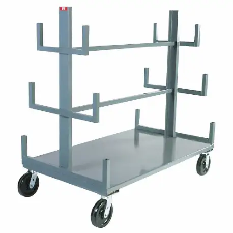 Mobile Bar & Pipe Rack, 4000 lb Load Capacity, 59 Inch Overall Height