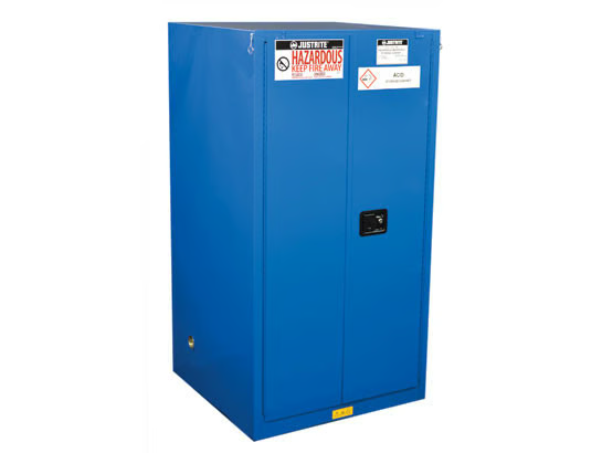 Hazardous Material Cabinet, 2 Shelves, 90 Gallon, 1651 x 864 x 864mm Size