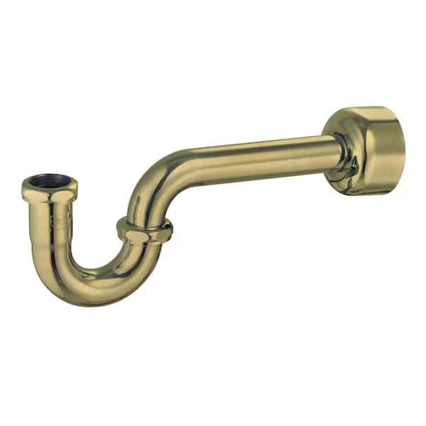 114inch Brass PTrap, 18 Gauge, Antique Brass