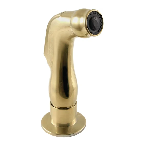 Plastic Kitchen Side Sprayer, Brushed Brass