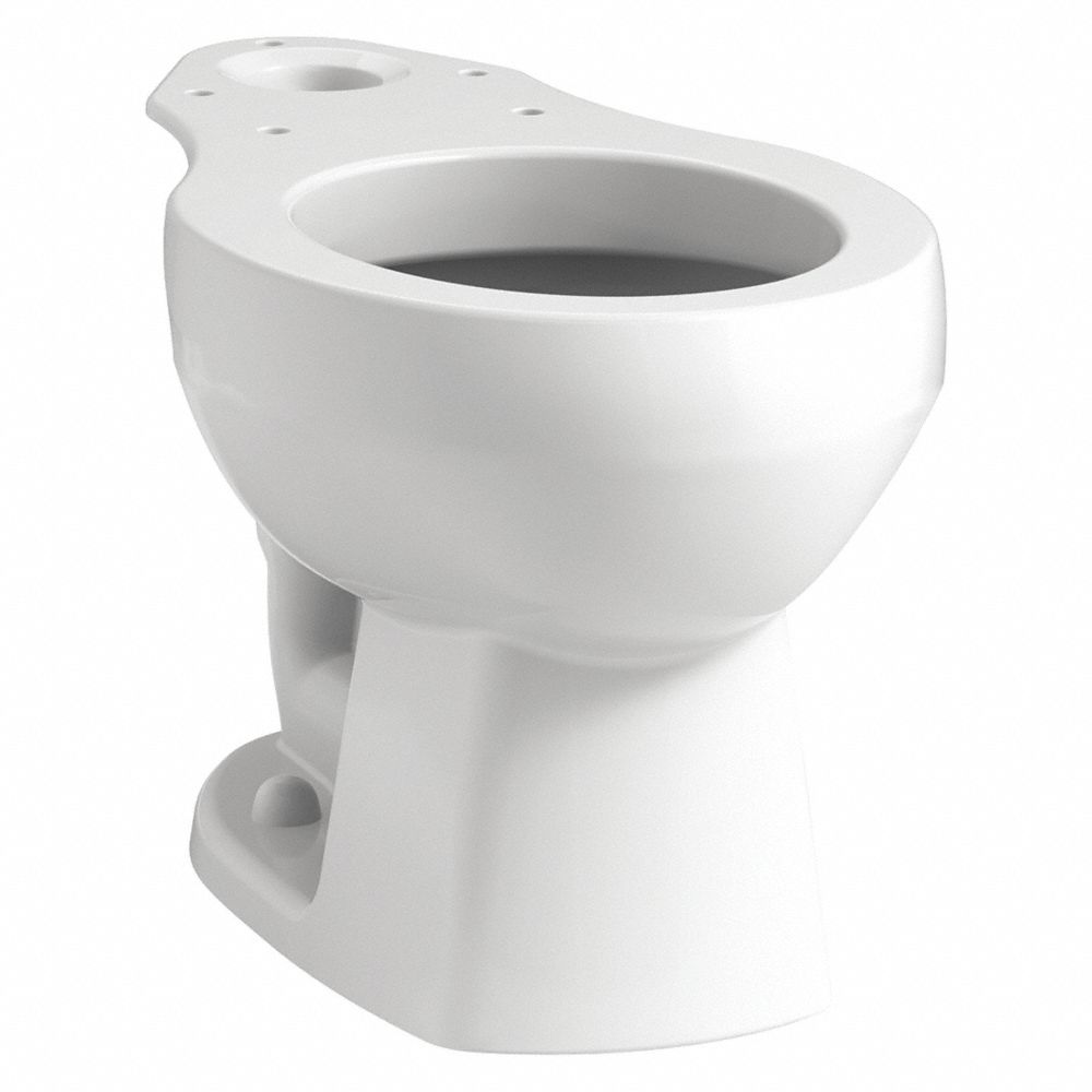 Round, Floor, Gravity Fed, Toilet Bowl, 1.28 to 1.6 Gallon per Flush