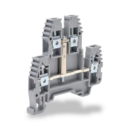 Terminal Block, Levels, Gray, 30A, 35mm Din Rail Mount, Pack Of 20