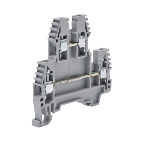 Terminal Block, Gray, 20A, 35mm Din Rail Mount, Pack Of 25
