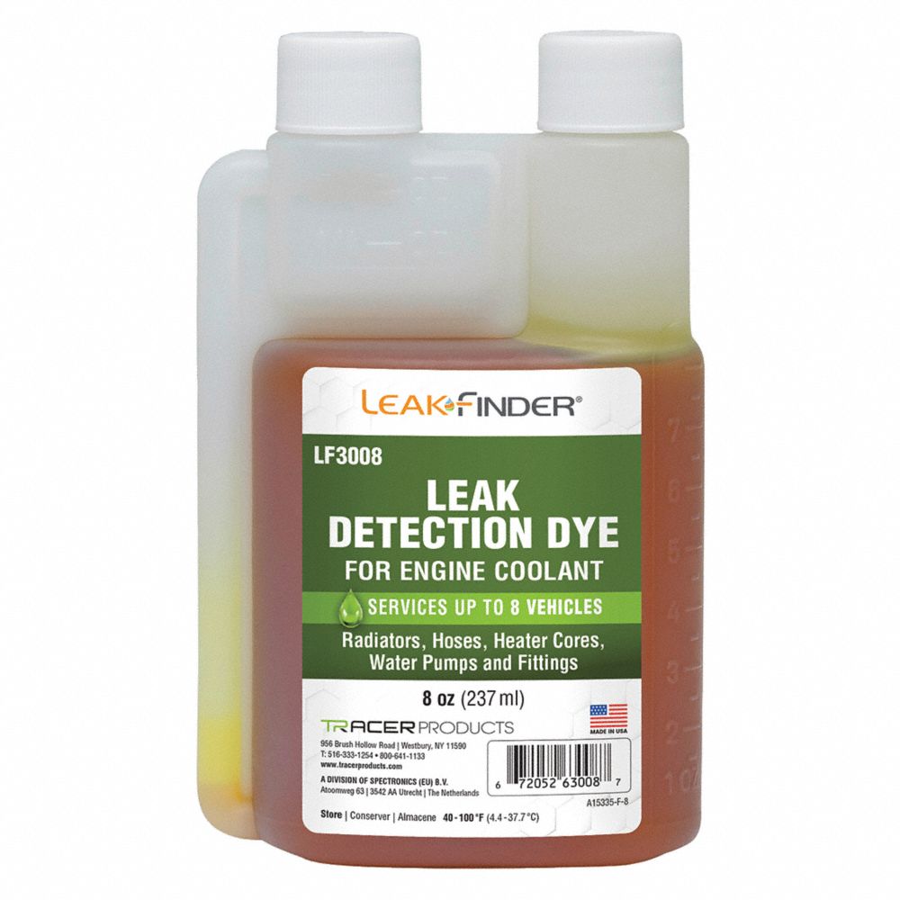 UV Leak Detection Dye, 8 Oz Capacity