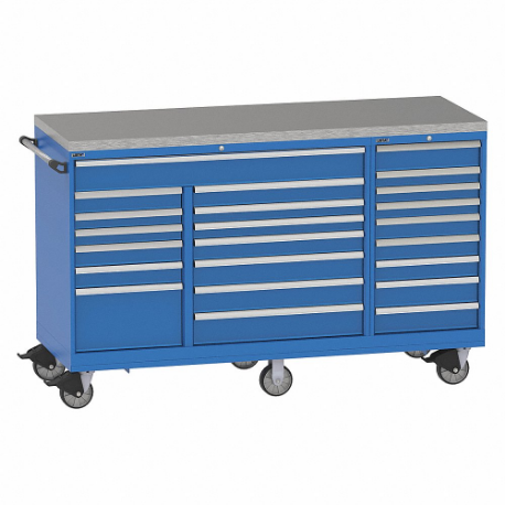 LISTA TSTB900-2301-M-SSTOP Modular Drawer Cabinet, 82 1/4 Inch Size x 28 1/2 Inch Size x 48 in, 23 Drawers, Tubular | CR9PHK 52JU62