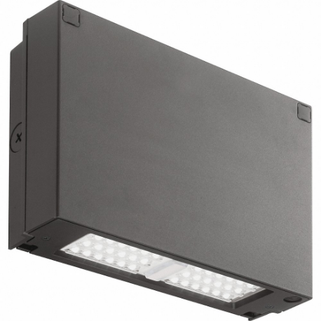 Outdoor LED Wall Pack, 2, 900 lm, 24 W Fixture Watt, 120 to 277 VAC, Wide, 150W MH, LED