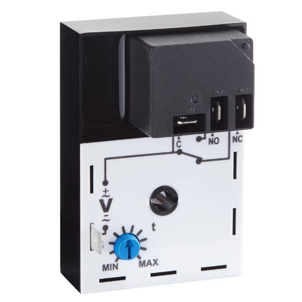 Time Delay Relay, Delayed Interval, SPDT, 120V AC, 1 to 100 min, Control Voltage