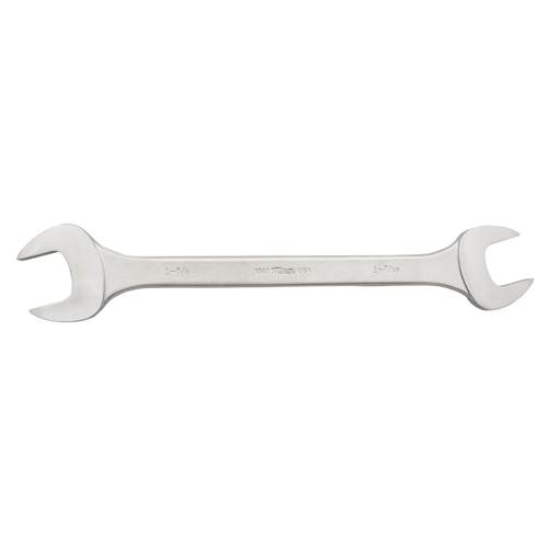 Double Open End Wrench, SAE, 1 7/16 x 1 5/8 Inch Size, Chrome, Steel