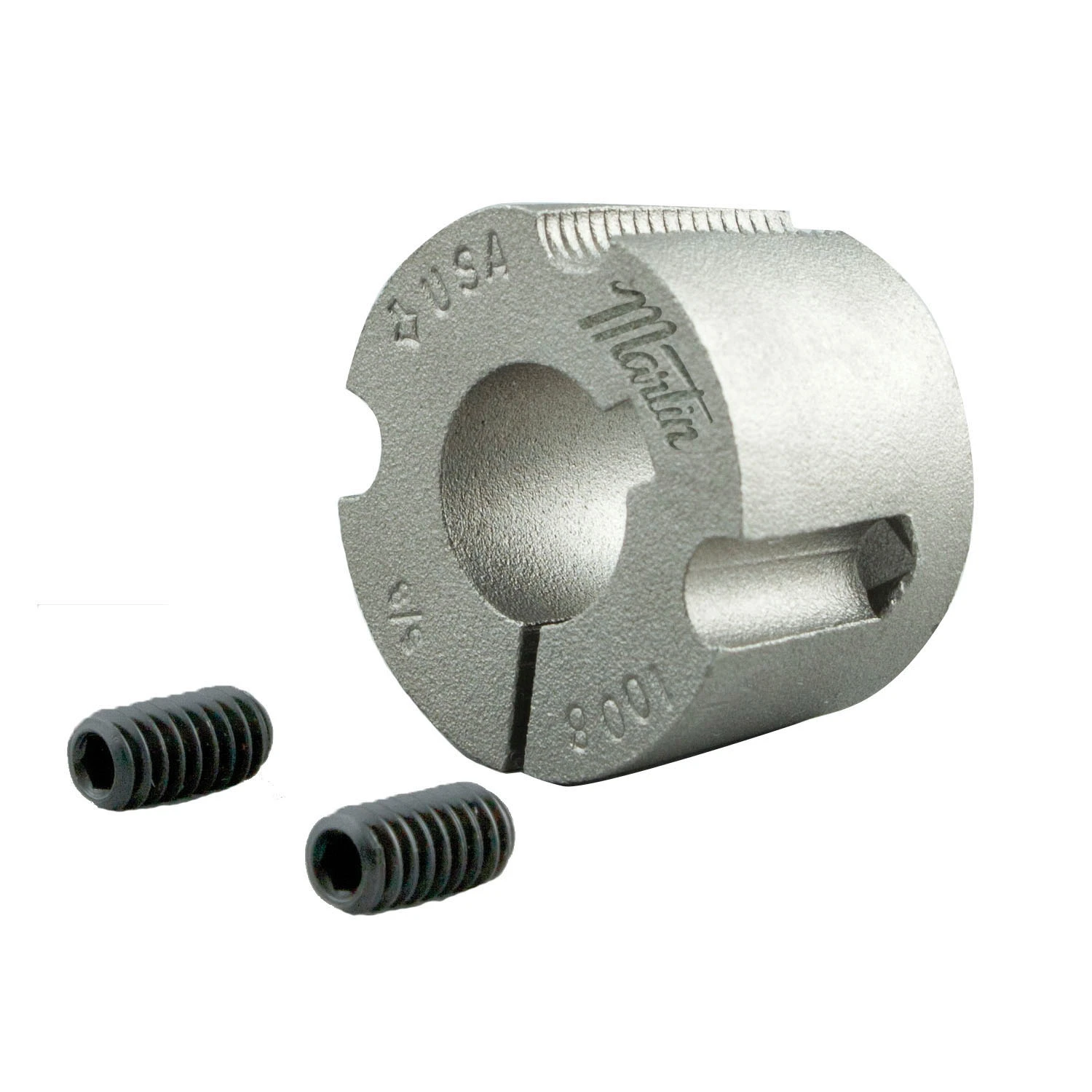 Taper Bushing, 0.688 Inch Bore, 3/16 x 3/32 Inch Key, 0.875 Inch Length, Steel