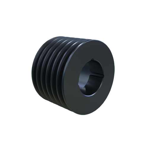 Sheave, TB Bushing, 7.150 Inch Outside Dia., 6 Groove, 6.8 Inch Pitch Dia., Cast Iron